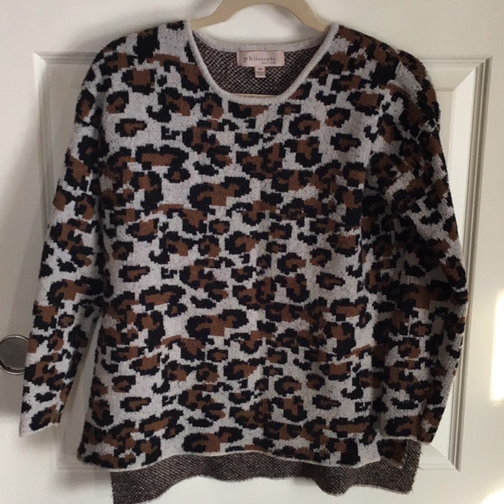 Hi-Lo Animal Print Sweater